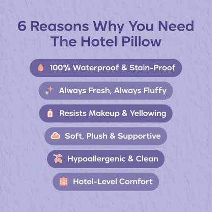 Mellow Hotel Pillow Waterproof & Stain-Resistant